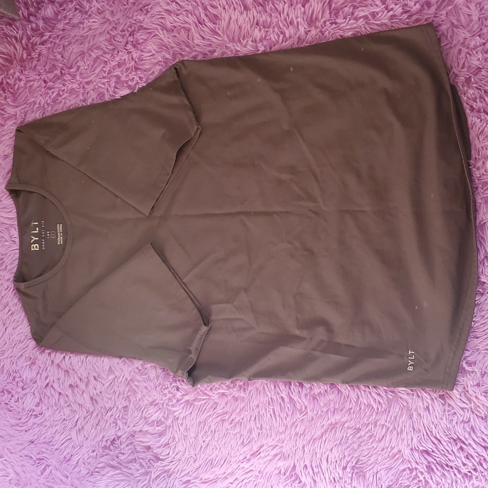 BYLT Basics Drop Cut 5/5 LUX Gray Men's Shirt, sz L